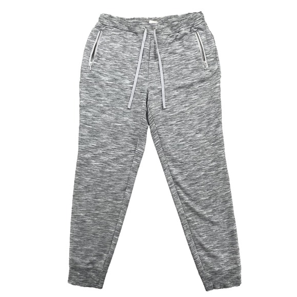 Chicos Zenergy Sweatpants Womens 1 Heather Gray Travel Outdoor Active Loungewear - Picture 1 of 10